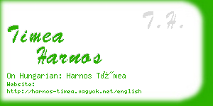 timea harnos business card